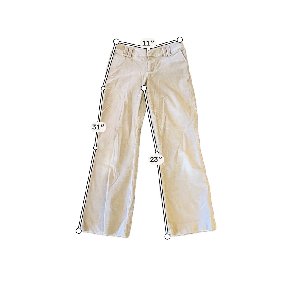 Wide Leg Women's Pants in Light Beige - Classic Everyday Style - Picture 3 of 5